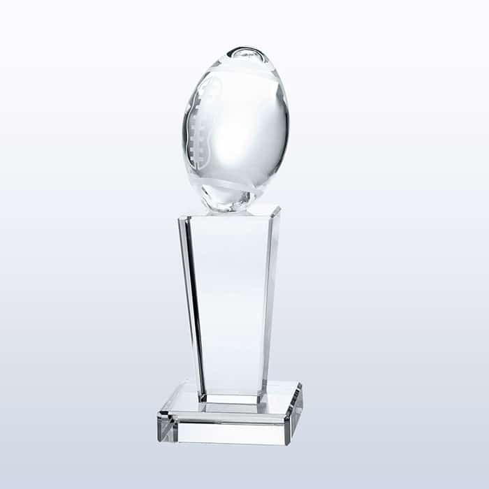 C1023 - C1023 | Crystal Football Pedestal Award