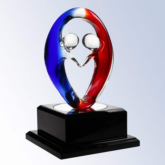 G1621 - G1621 | Partners In Crime Award with Black Wood Base