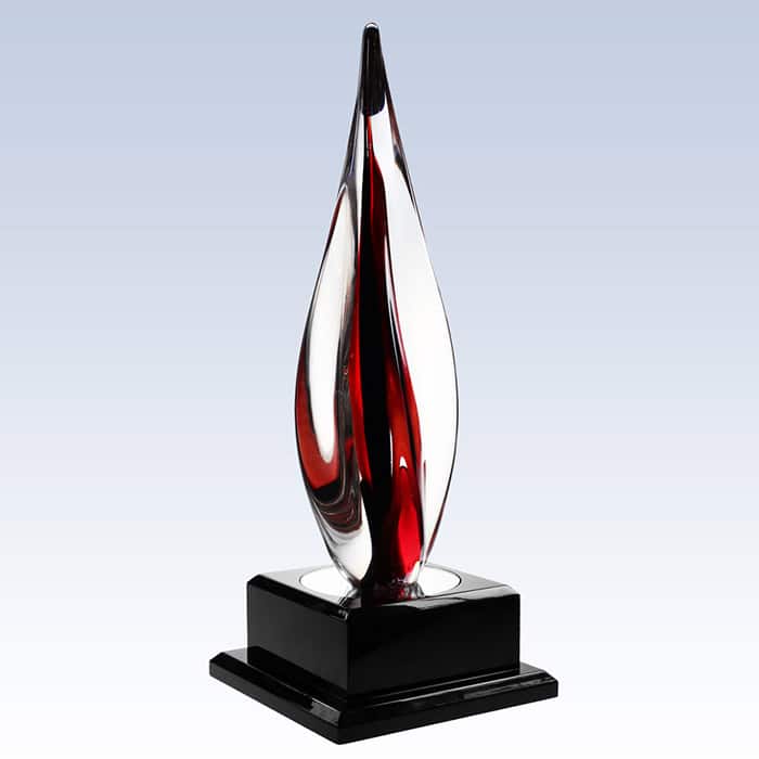 G1624 - G1624 | Black Contemporary Award with Black Wood Base