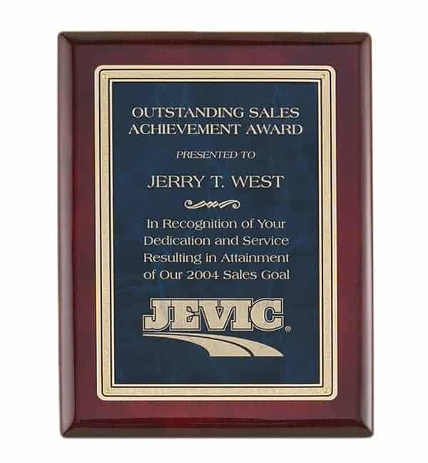 P4140-43 - P4140-43 | Rosewood Plaque with Sapphire Marble Plate