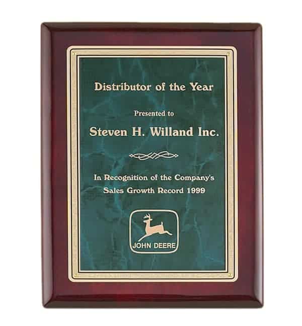 P4150-53 - P4150-53 | Rosewood Plaque with Emerald Marble Plate