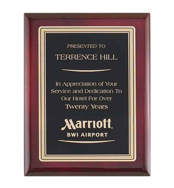 P4155-58 - P4155-58 | Rosewood Plaque with Black Plate