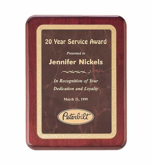 P3732-35 - P3732-35 | Rosewood Plaque with Ruby Marble Plate