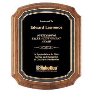 P3160-63 - P3160-63 | Walnut Plaque with Black Florentine Border