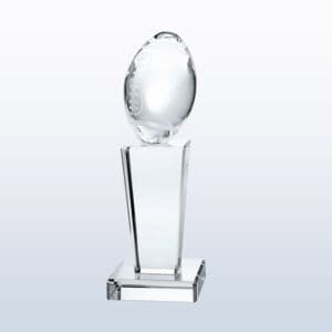 C1023 - C1023 | Crystal Football Pedestal Award