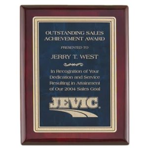 P4140-43 - P4140-43 | Rosewood Plaque with Sapphire Marble Plate