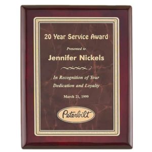 P4145-48 - P4145-48 | Rosewood Plaque with Ruby Marble Plate