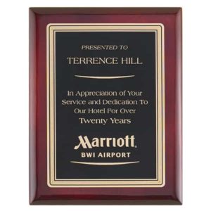 P4155-58 - P4155-58 | Rosewood Plaque with Black Plate
