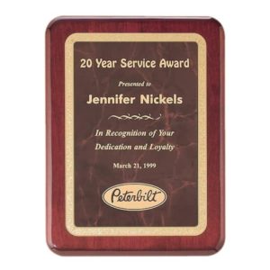 P3732-35 - P3732-35 | Rosewood Plaque with Ruby Marble Plate