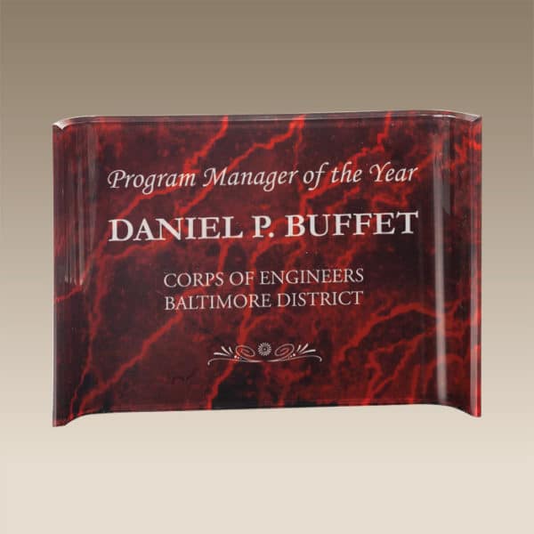 ACC | Acrylic Crescent Plaque