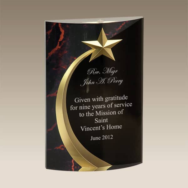 SHSR | Acrylic Rounded Shooting Star Award